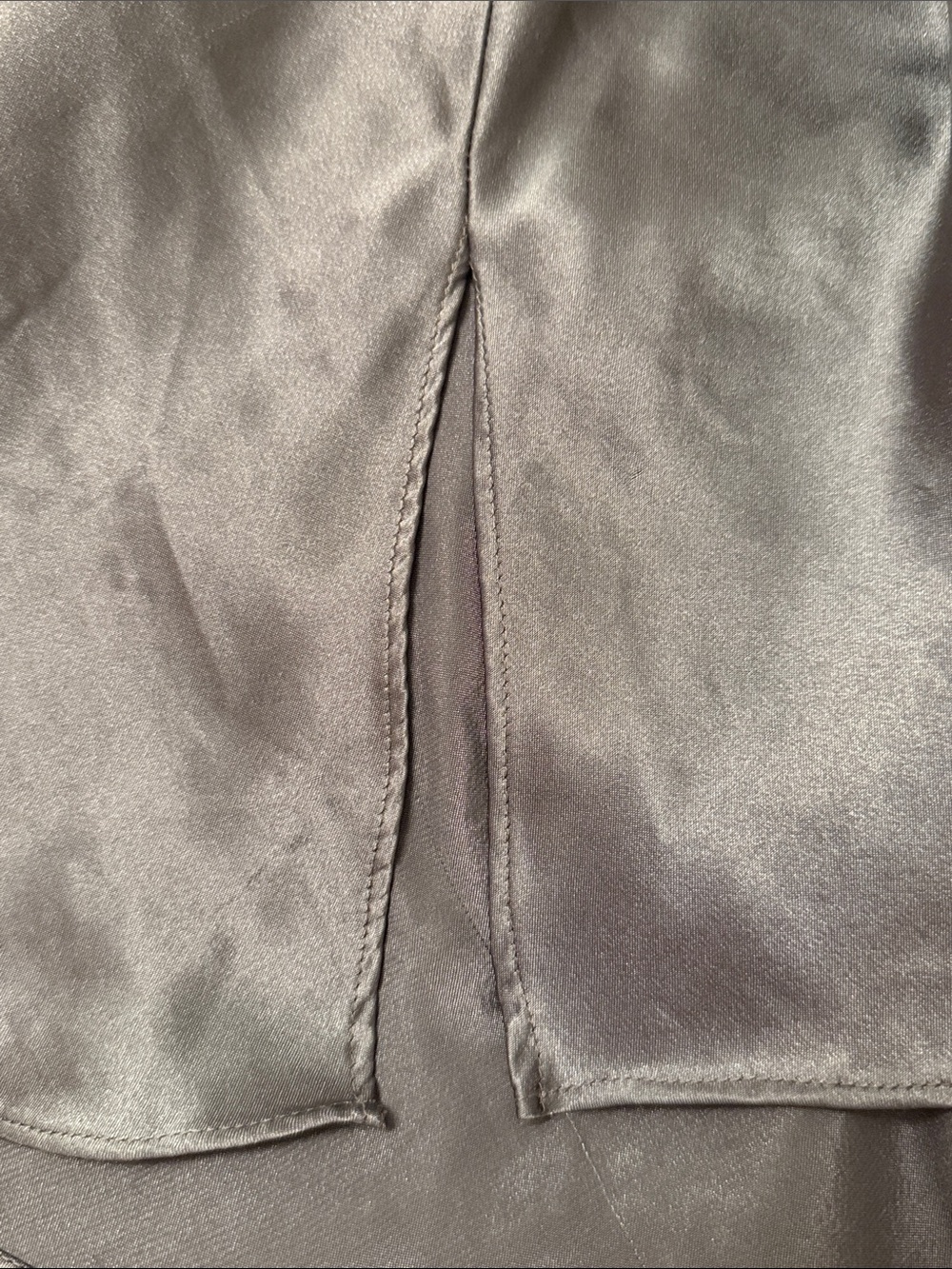 La SENZA Olive Green Satin Slip / Nightgown - Picture 8 of 10